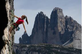 Climbing in the Dolomites