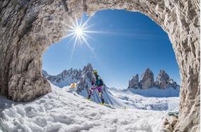 Sci d’alpinismo sulle Dolomiti