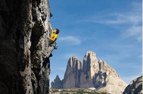 Climbing in the Dolomites