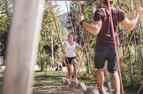 Standing rope swing