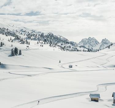 Sci di fondo sulle Dolomiti